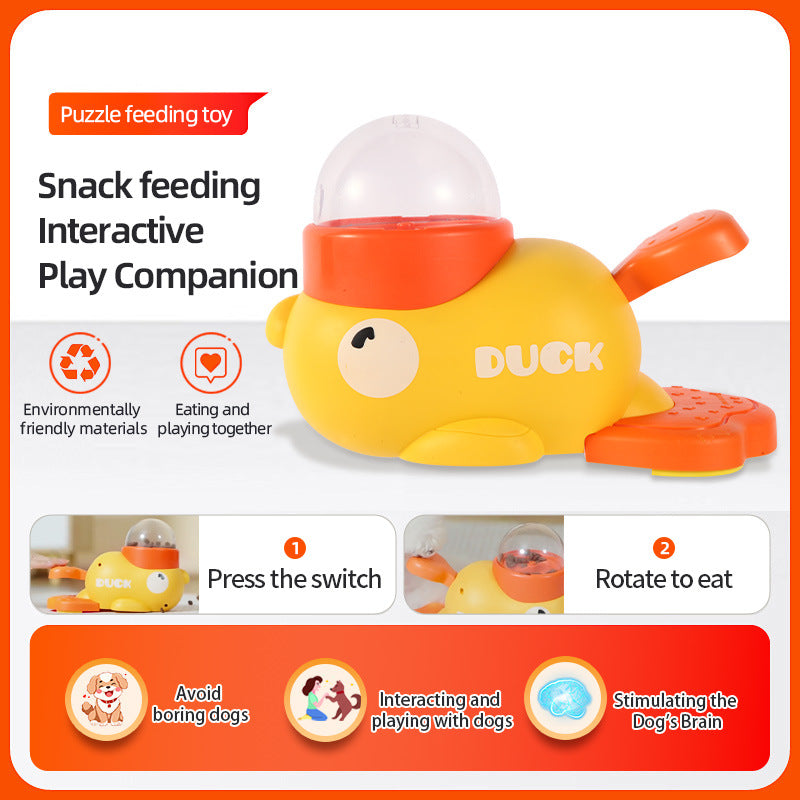 Interactive Duck Dog Puzzle Feeder – Treat Toy for Smart & Happy Dogs
