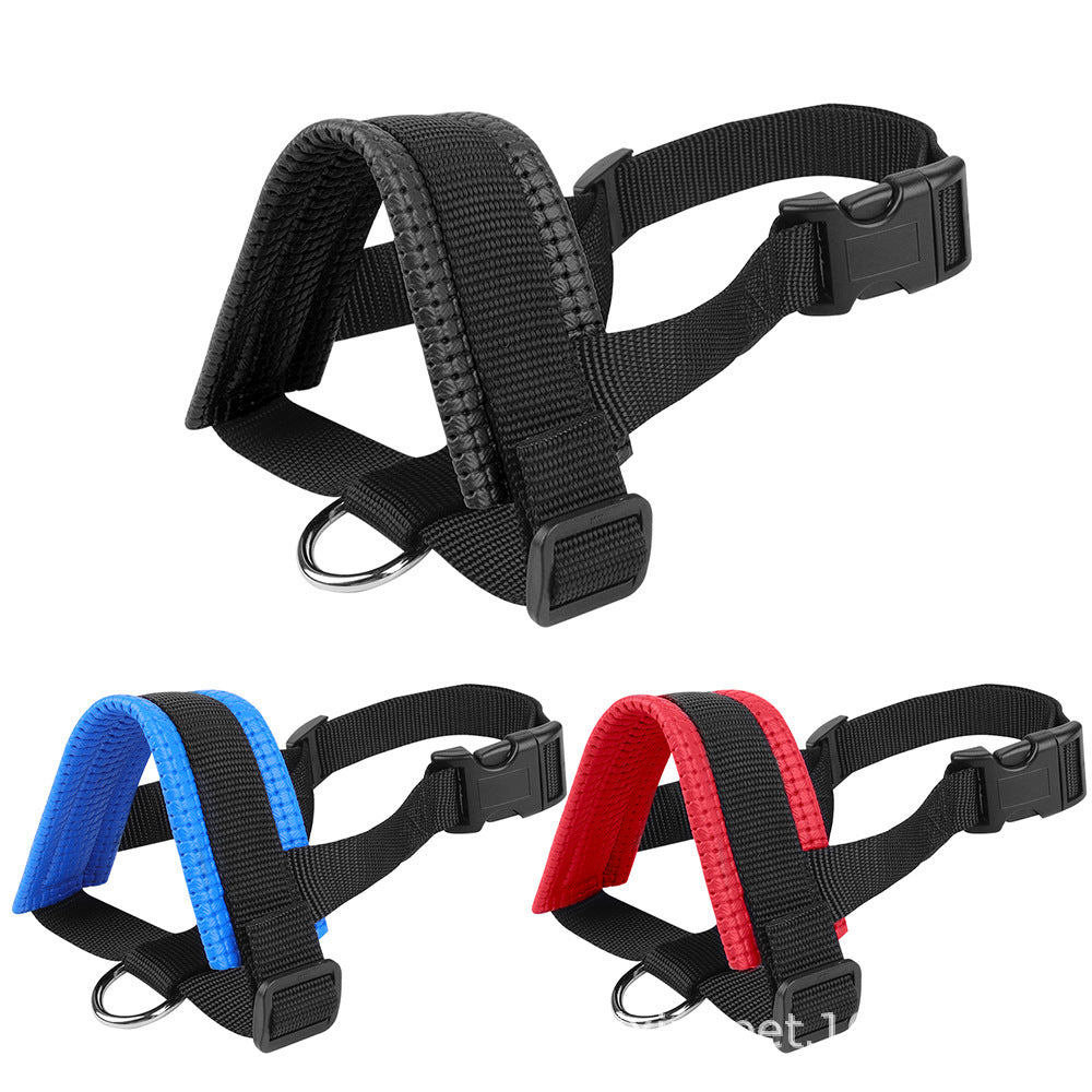 Breathable Dog Muzzle – Adjustable Nylon Anti-Bark Guard for Small & Large Dogs