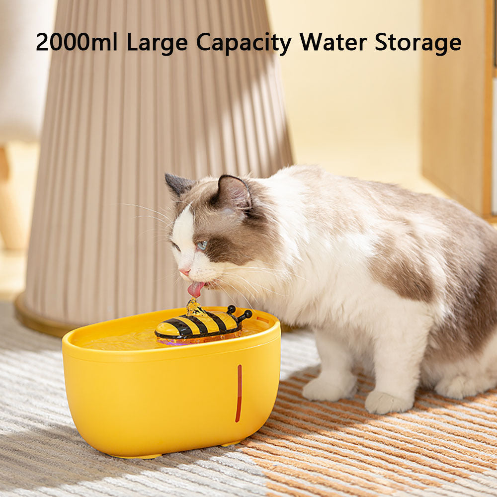 Pet Water Fountain Automatic Electric Pet Drinking Bowl – Silent USB Pump, Recirculating Filter System for Fresh Clean Water