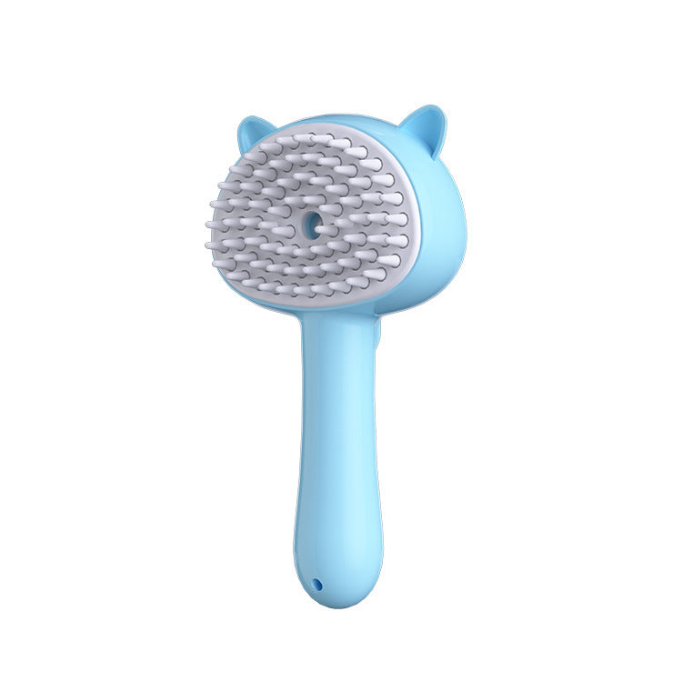Rechargeable Mist Grooming Brush for Cats & Dogs – Self-Cleaning Slicker with Detangling and Hair Removal